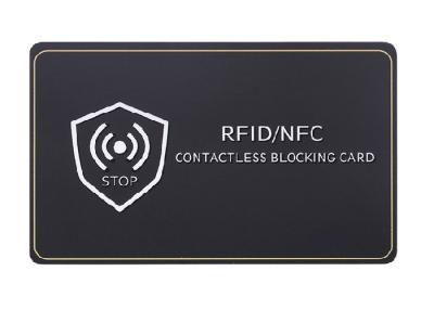 China Hurto anti 13,56 megaciclo RFID del protector de la tarjeta de crédito que bloquea tarjetas en venta