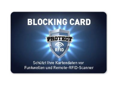 China MAZORCA RFID que bloquea tarjetas en venta