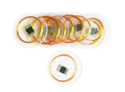 China Transparent PVC Coin RFID Disc Tag For Identification for sale