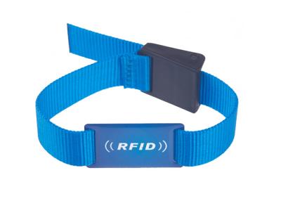 China Customized PVC Tags Nylon Rfid Festival Wristbands for sale