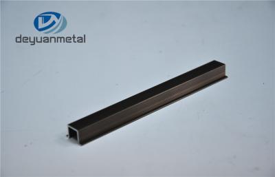 China Anodized Black Aluminium Profile , Temper T4 T5 T6  Aluminium Furniture Profiles for sale