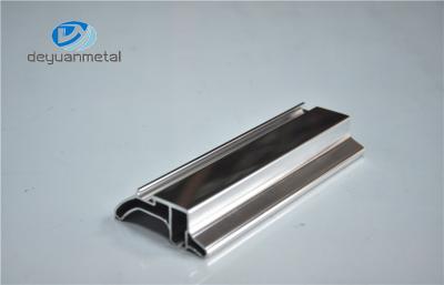 China Bright Silver Surface Aluminium Shower Profiles Standard EN755-9 for sale