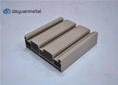 China Standard Tan Powder Coating Aluminum Extrusion Shapes With Alloy 6063-T5 for sale