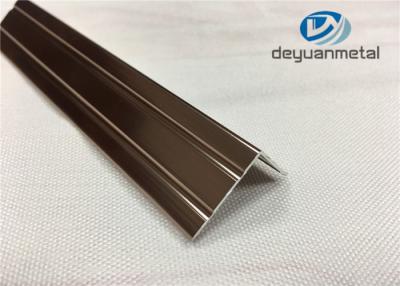 China 0.15mm Polishing Bronze Aluminium angle Trim Profiles GB/75237-2004 for sale