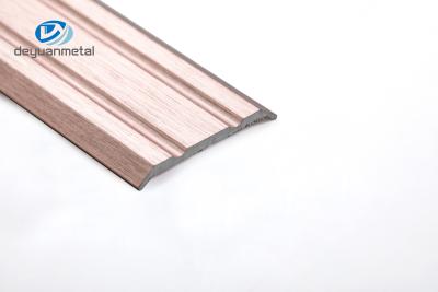 China 0.7mm Tile Floor Metal Transition Strips , 6063 aluminium floor transition strip for sale