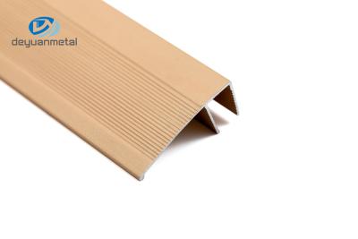 China 6063 Aluminium Floor Edge Trim Anodized 0.5mm - 2mm Thickness Elegant For Home Decoration for sale