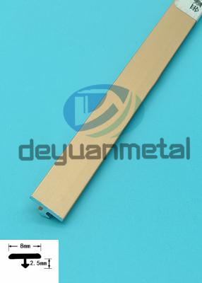 China Decorative Aluminum T Molding Profiles Transition Strip for Tile for sale