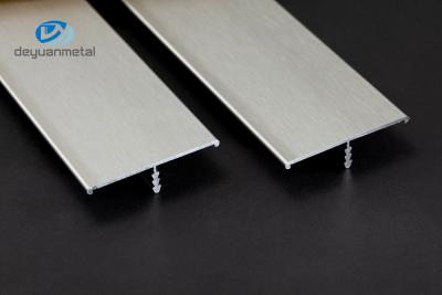 China Extruded Aluminum T Profiles 2.5m Length Shiny Rose Gold Electrophoresis Brushed for sale