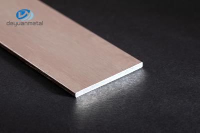 China Anodisierte verdrängte flache Aluminiumstange, flache Aluminiumstange 30mm zu verkaufen