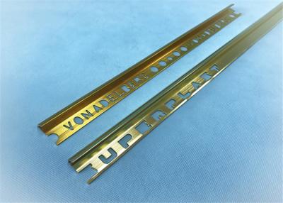 China O arco dá forma à precisão de lustro dourada dos perfis de canto de alumínio +-0.15mm da guarnição à venda