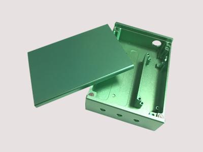China Bright Green Extruded Aluminum Enclosures Digital Shell Polishing Surface for sale