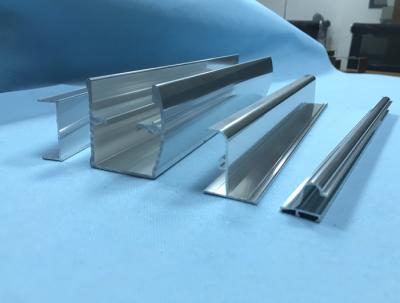 China Decorative Silver Polishing Aluminium Shower Profiles ISO9001 SGS Certificated for sale