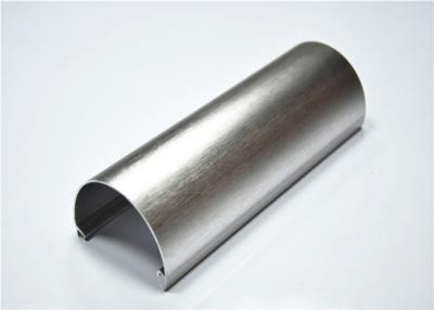 China Shinning Brush Silver  Aluminium Profile Extrusion for Handrail 6063-T5 for sale