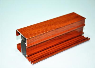 China Mill Finished Wood Grain Aluminum Extrusion Profiles for sale