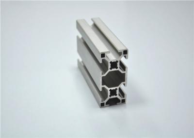 China Silver Building Industrial Aluminum Profile , Extruded Metal Shapes 6063-T5 for sale