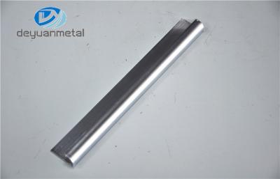 China Silver Polishing Aluminum Extrusion Profile For Floor Strip 6060 T6 for sale