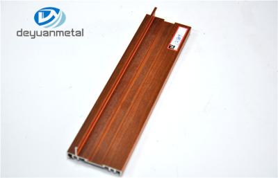 China 6063 T5 Wood Grain  Aluminum Windows Profile For Household And Office Room for sale