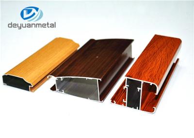 China Different Color Household Wood Grain Aluminum Profiles Long Using Life for sale