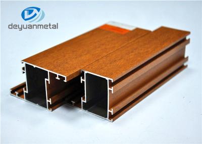 China Nature Color Wood Grain Aluminum Extrusion  / Aluminum Extrusion Framing Systems for sale