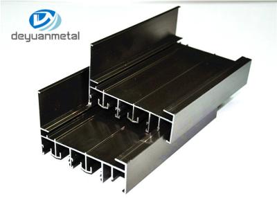 China Customized Electrophoresis Aluminium Sliding Profile T5 Temper for sale