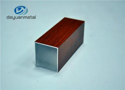 China T5 Buildings Furniture Extruded Aluminum Rectangular Tubing Profiles Mill Finished for sale