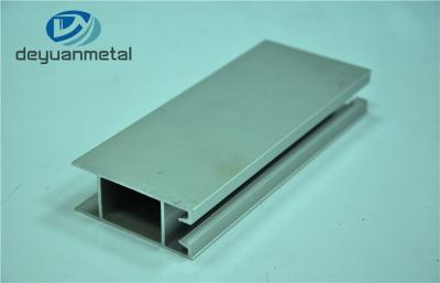 China Standard T5 Silver Anodizing Aluminum Door Profile Customized Length for sale