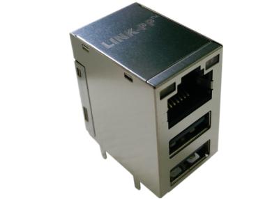 Chine L'impulsion JW0-0009NL RJ45/Dual USB RJ45 simple combiné en combination avec 2USB met en communication à vendre