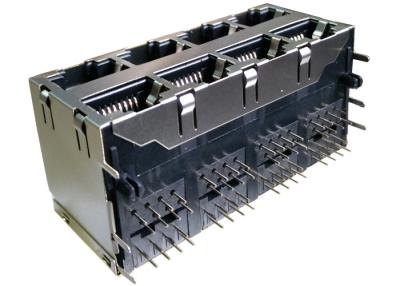 China TE Stacked Modular Jack 5569262-1 Shielded 8position 2x4 Port Category 5 for sale