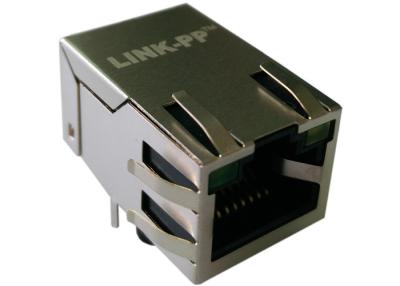 China 1500Vrms Isolation RJ45 Modular Jack , Cross Foot PCB 08B0-1D1T-06-F for sale