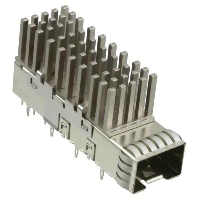China TE 2007464-3 SFP+ Cage With Heat Sink Connector Modular Jack External Springs for sale