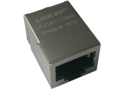 China Surface Mounting Magnetic J0C-0005NL / LPJ19111DNL Rj45 1x1 10/100Base-TX for sale