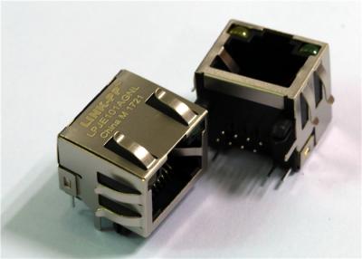 China 8p8c RJ45 , RT-TGLED Single Port  CONN MOD JACK  Ethernet Connector SHIELDED for sale