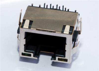 China Conector protegido do perfil baixo RJ45 com diodo emissor de luz LPJE169AENL à venda