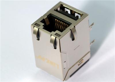 Chine ARJ-196 gigabit RJ45 avec 1 x USB combiné, avec la LED, remplaçant du Temp LPJU3836AONL d'ext. à vendre