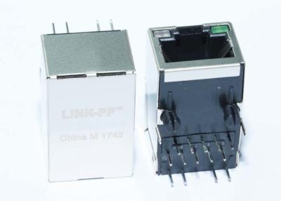 China ARJ11D-MDSH-A-B-GLU2 Single Port RJ45 With Integrated Magnetics For ATM Switches for sale