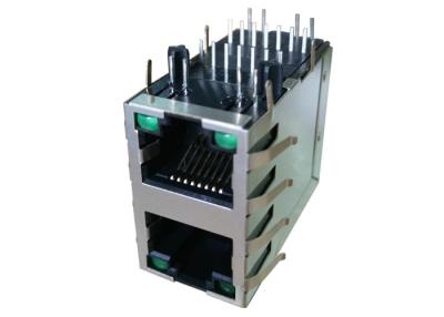 China XRJD-S-21-8-8-5 Stacked RJ45 2x1 Without Magnetics Connector LPJE106-3AWNL for sale