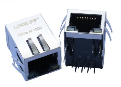 China 9903-6210841206R 1 Havenrj45 Modulaire Hefboom Gigabit Magnetisch met LEDs LPJE160GENL Te koop