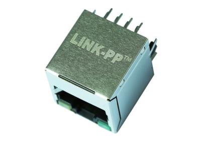 China 51F-1201GYD2 180 ° Rj45 10 / 100 Base-T POE Jack With Maganetic LPJD0115BENL for sale