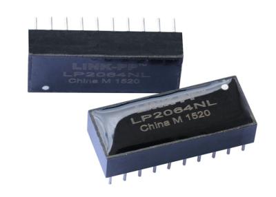 中国 D20601Gのデュアル ポート磁気変圧器モジュール10/100の基盤TX LP2064NL 販売のため