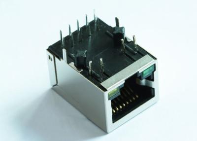 China Through Hole 1G Base-T 1 Port RJ45 Magjack Connector for sale