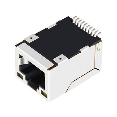 China HR963130AE Surface Mount 10/100Mbps SMT RJ45 Connector for sale