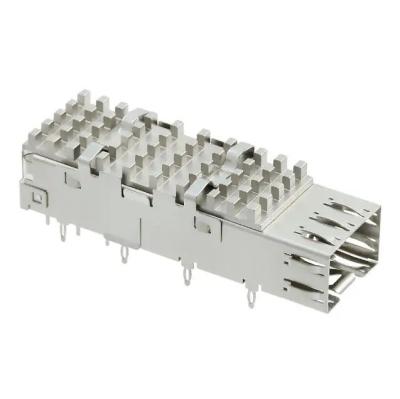 China 1367645-4 SFP Cage CONN Optical Transceivers W/HSINK Press R/A for sale