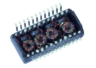 China 100KHz HST-24095SCR 10/100Base-T Magnetics Transformer Modules With POE for sale
