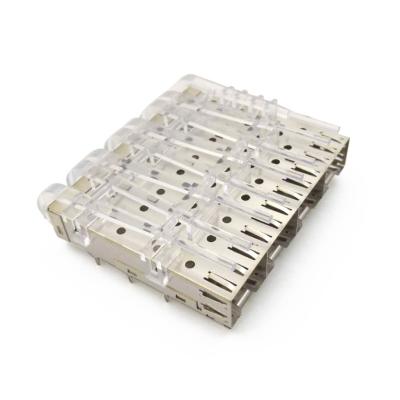 China 2343986-2 2343986-1 RECEPT CAGE ASSY 1X5 QSFP DD W H for sale