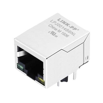 China Conector magnético de Ethernet del PWB Jack de LU1S04143 LF RJ45 Jack LPJ0014BBNL en venta