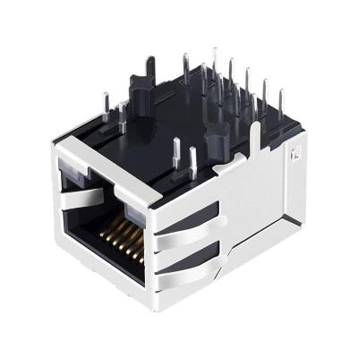 China SS-6488-NF-A431 Tab Down 1x1 Port 1000 Base-T Industrial RJ45 Ethernet Cable Connector for sale