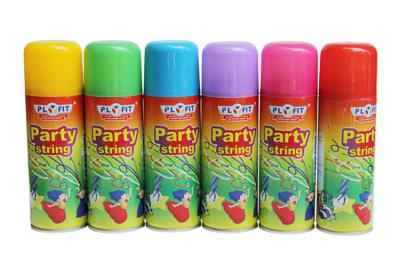 China Aerosol Can Party String Spray Mixed Colours Silly Crazy String Spray For Kids / Adults for sale