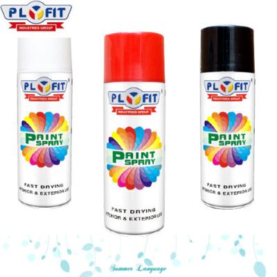 China PLYFIT 400ml Car Paint Acrylic Spray Paint Aerosol Shape Customized Color Dry Fast for sale