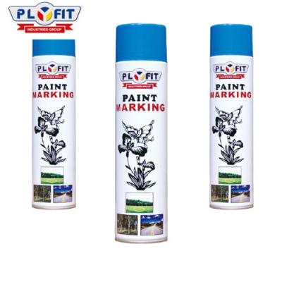 China Plyfit 750ml Line Marking Spray Paint 100% Acrylic Resin Based Road Marking Paint for sale