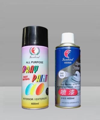 China Black Acrylic Spray Paint Quick Drying Water Based For Furniture 450ml for sale
